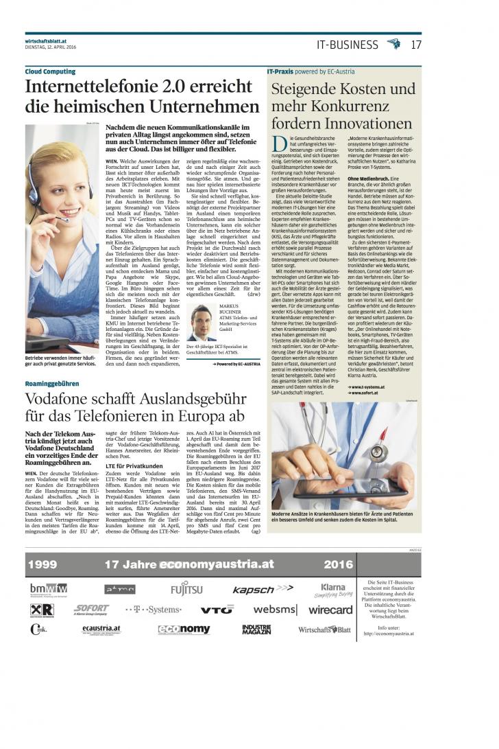 Wirtschaftsblatt 2016