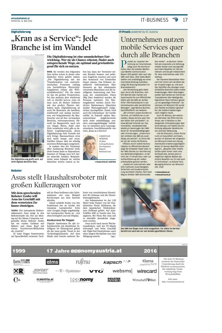 Wirtschaftsblatt 2016